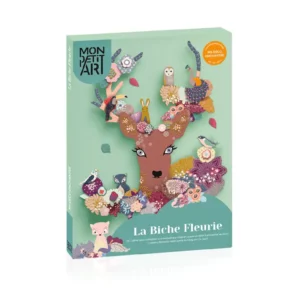 Mon Petit Art – Kit déco Biche fleurie