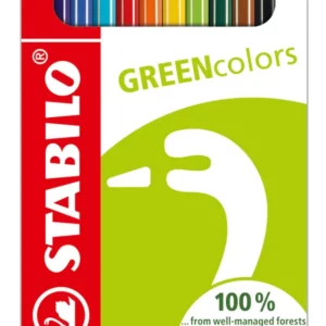 Stabilo – Etui 12 crayons Greencolors
