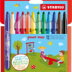 Stabilo – Feutres Power max pointe large x12