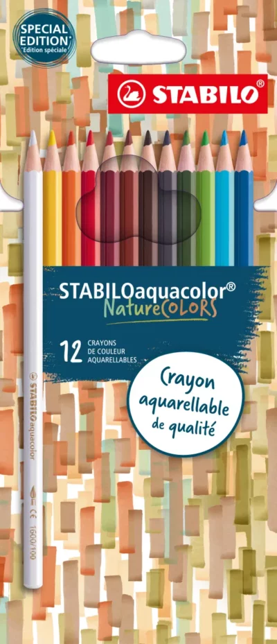 Stabilo - Crayons aquarellables Naturecolors x12